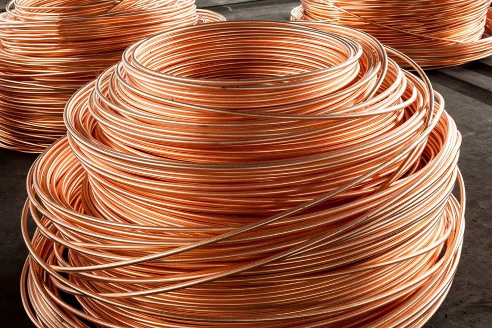 Coils of copper wire, an example of a ductile material