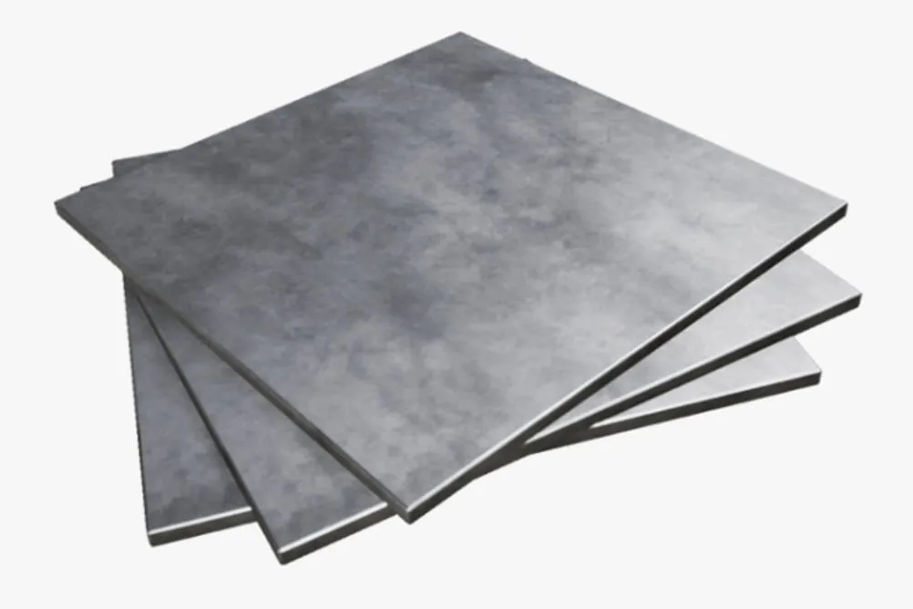 Stacked steel sheets, a ductile material used in forming
