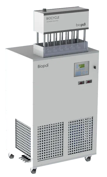 Thermomechanical cycling machine - two temperatures