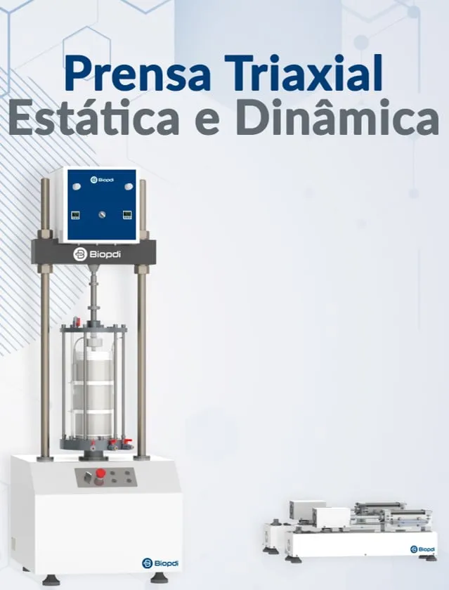 Static and dynamic triaxial testing machine