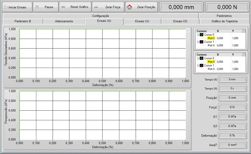 Screen 11 - software - static triaxial test