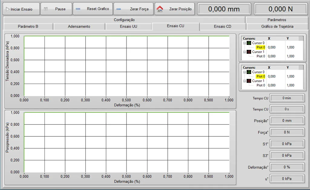 Screen 12 - software - static triaxial test