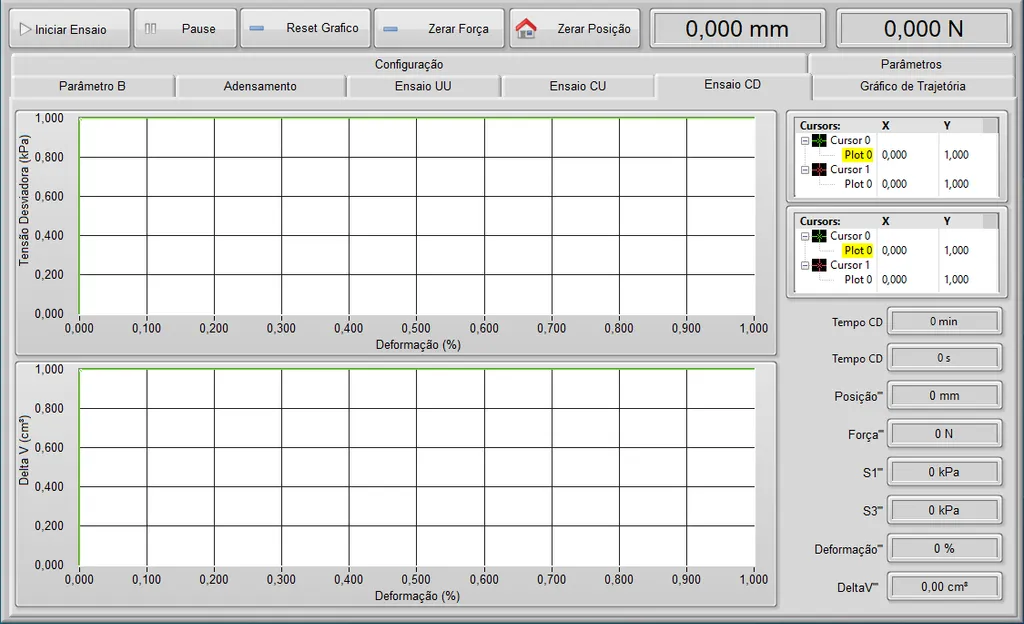 Screen 13 - software - static triaxial test