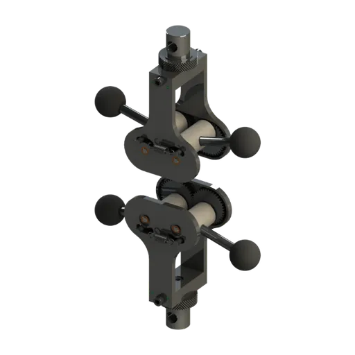 Biopdi roller grip for wire tensile testing