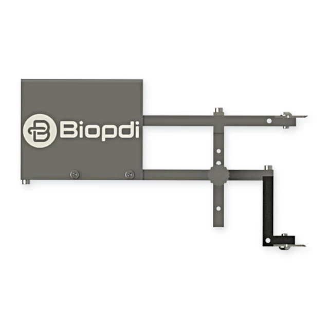 View front of the Biopdi clip-on extensometer