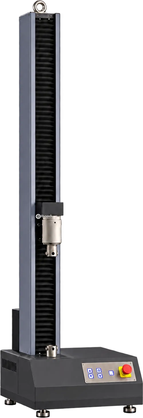 Biopdi MBIOI-10-M2 extended-column universal testing machine, 2 to 10 kN